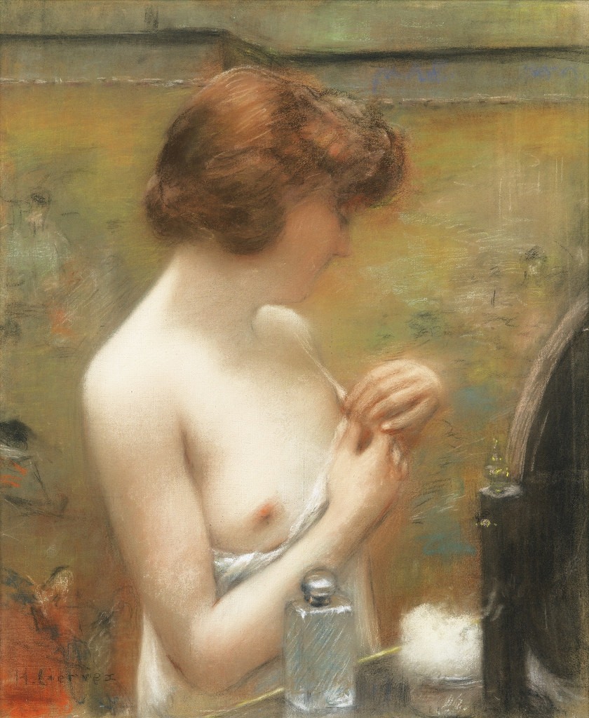 Young Woman Washing by Henri Gervex