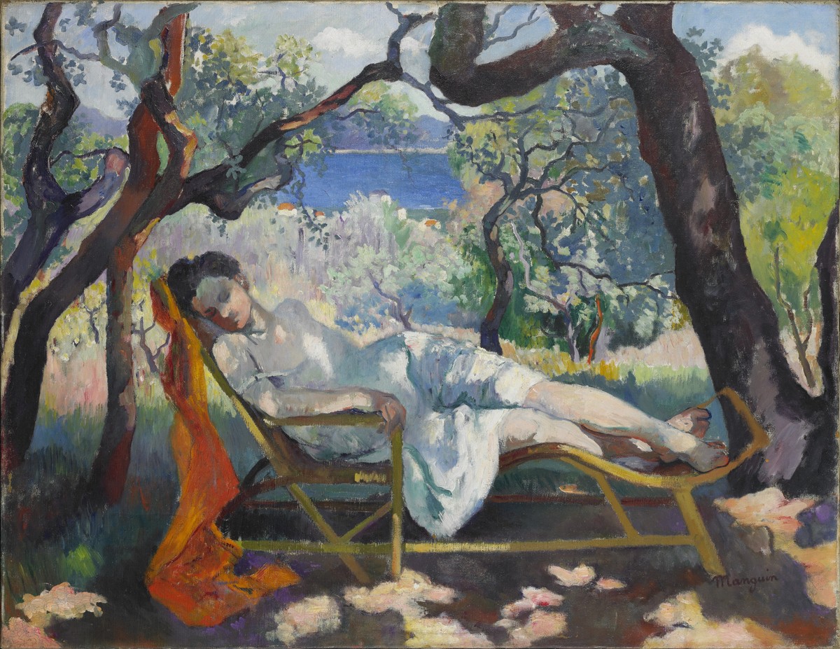 La Sieste (le Repos, Jeanne, Le Rocking-chair) by Henri Manguin