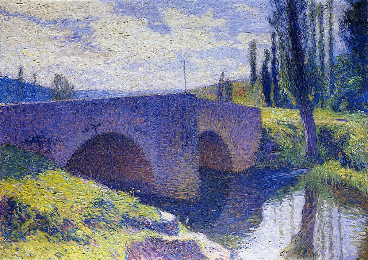 Bridge of Saint Medard at Midday by Henri Martin