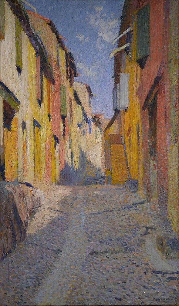 Collioure street by Henri Martin