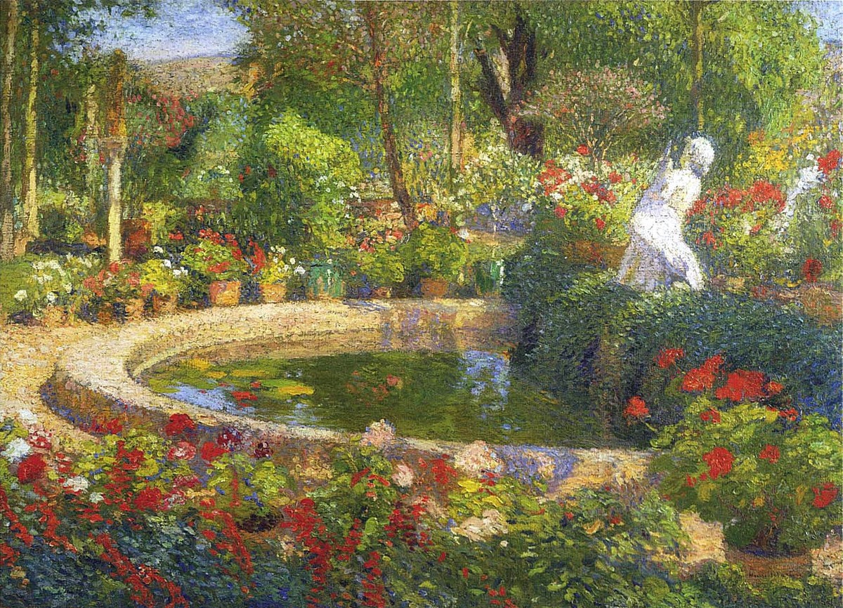 Fountain in Marquayrol by Henri Martin