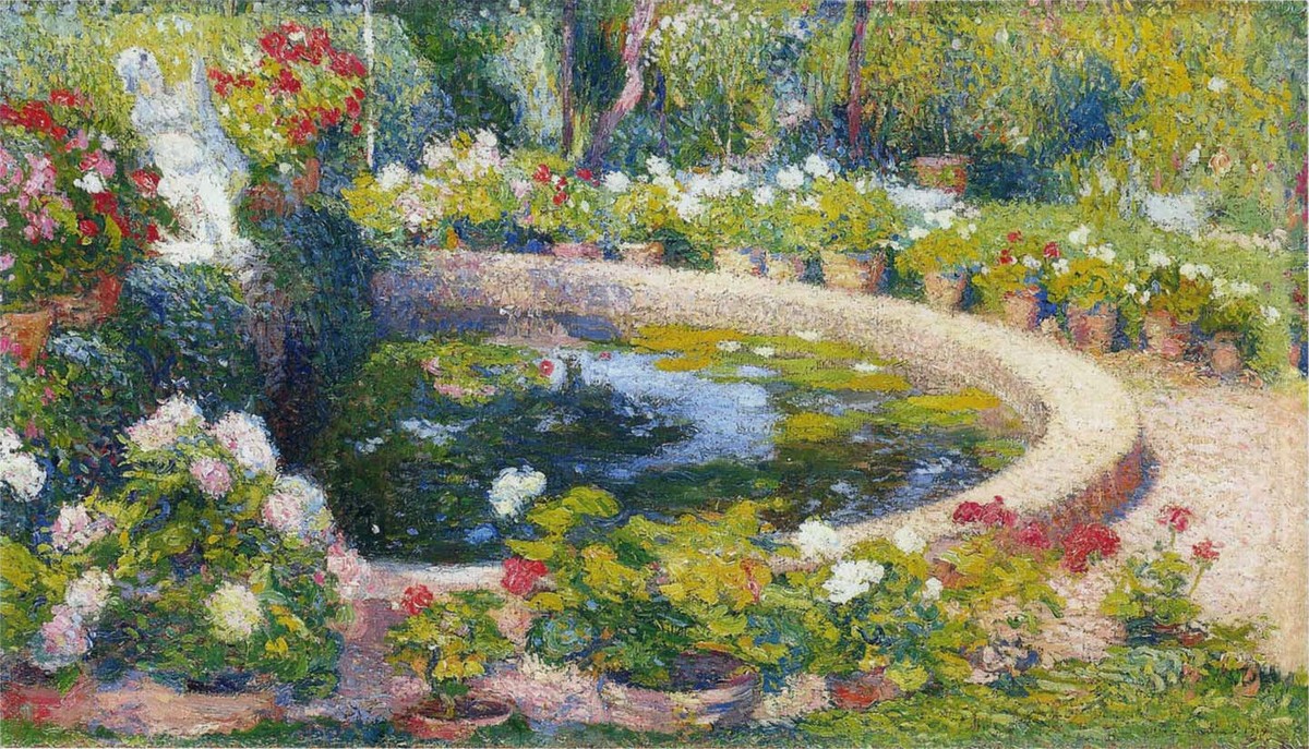 Fountain in the Center of the Park by Henri Martin