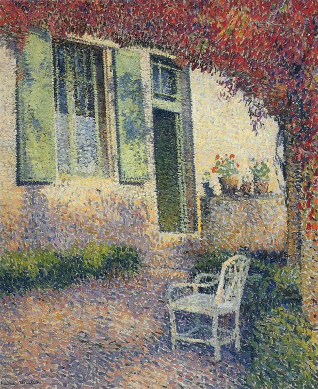 Garden Court by Henri Martin