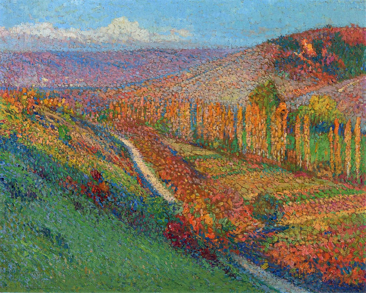 Green Valley with Stream by Henri Martin