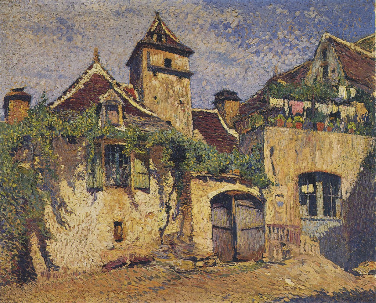 Houses in the Village by Henri Martin