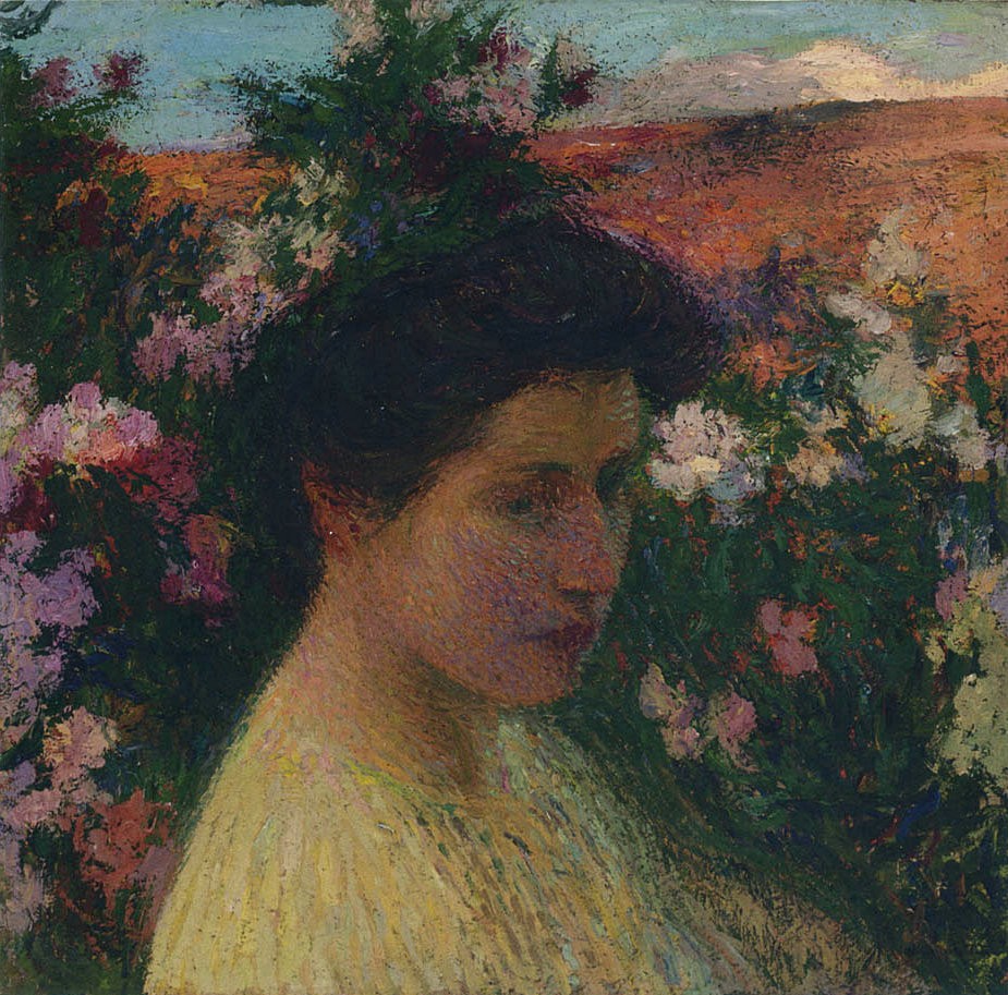 In Flowers by Henri Martin