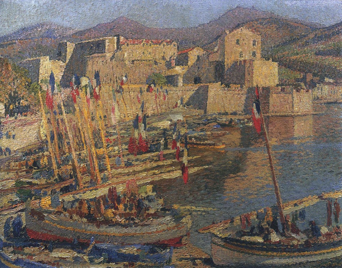 July 14 in Collioure by Henri Martin