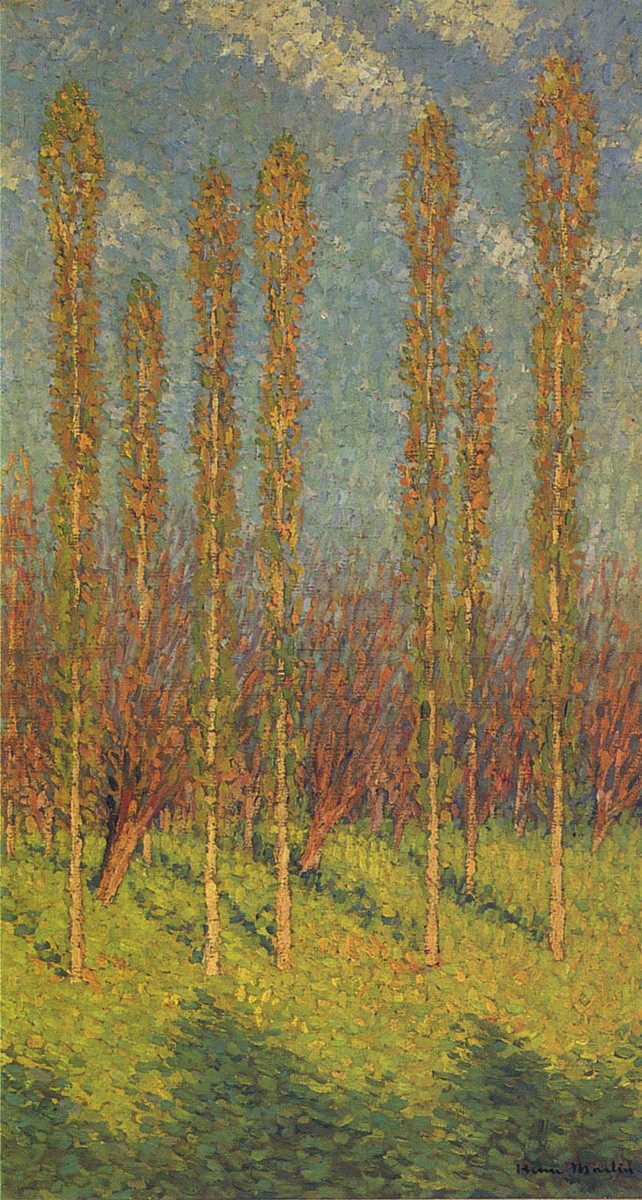 Poplars in Spring by Henri Martin