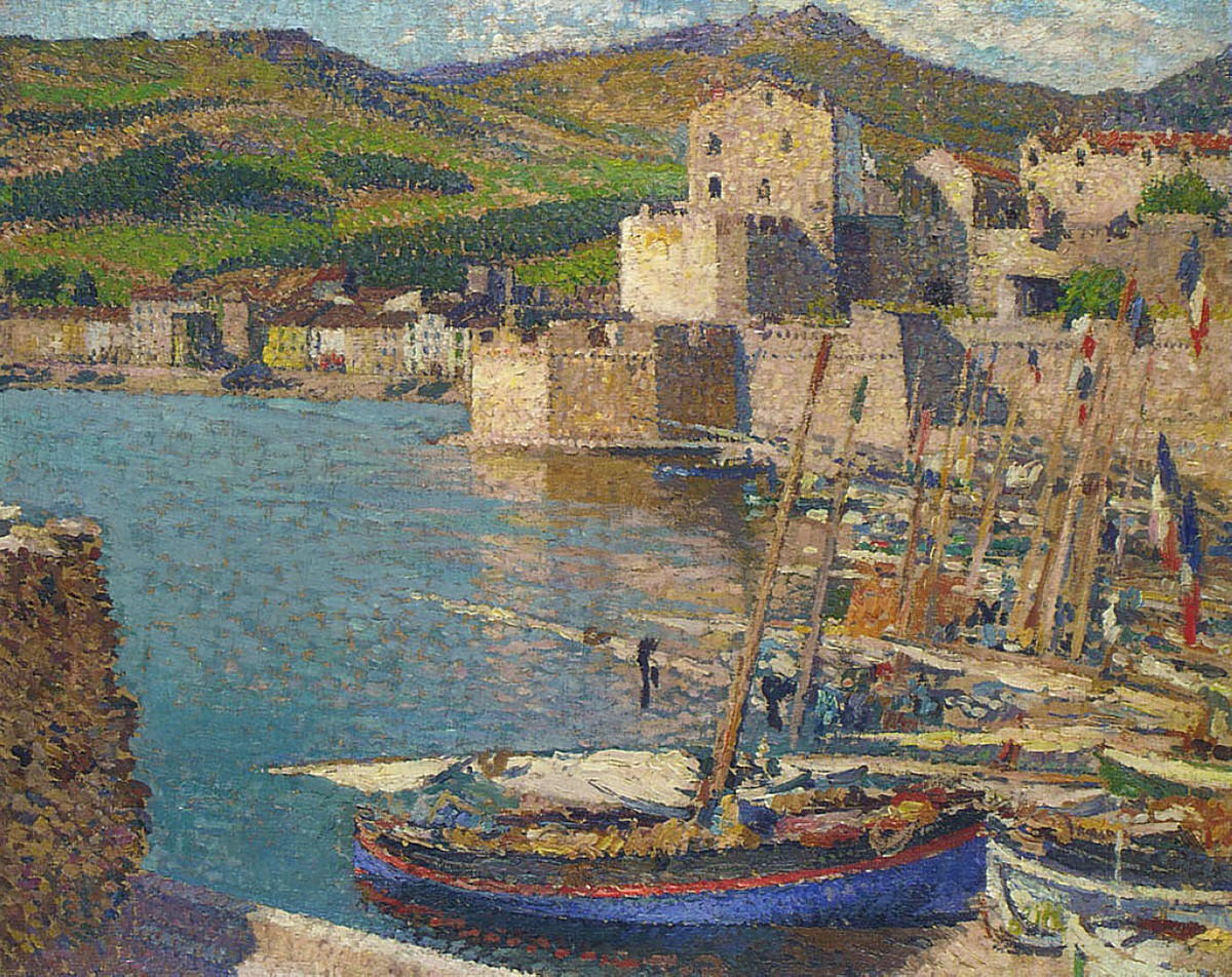 Port Collioure by Henri Martin