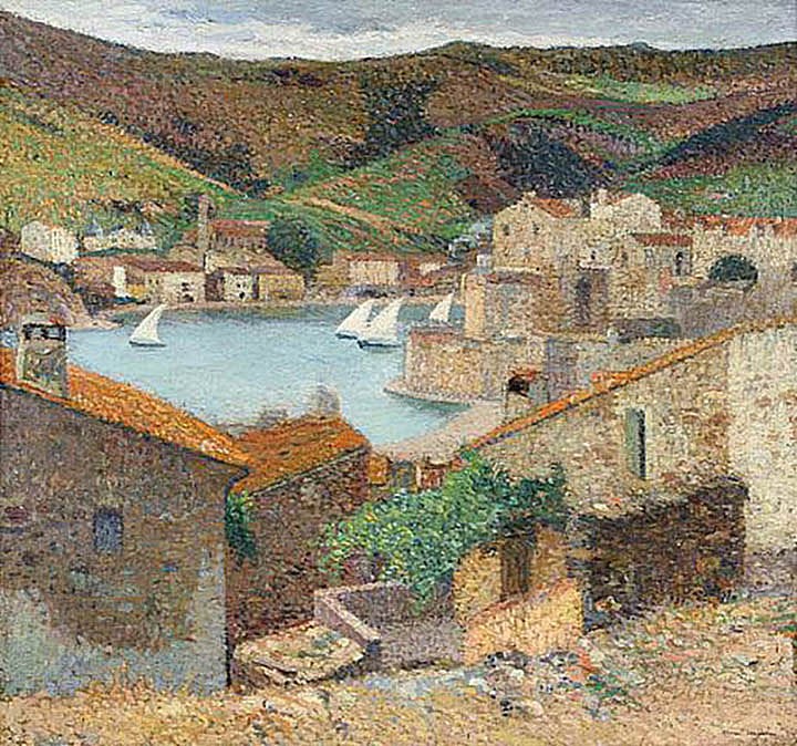 Port Collioure by Henri Martin