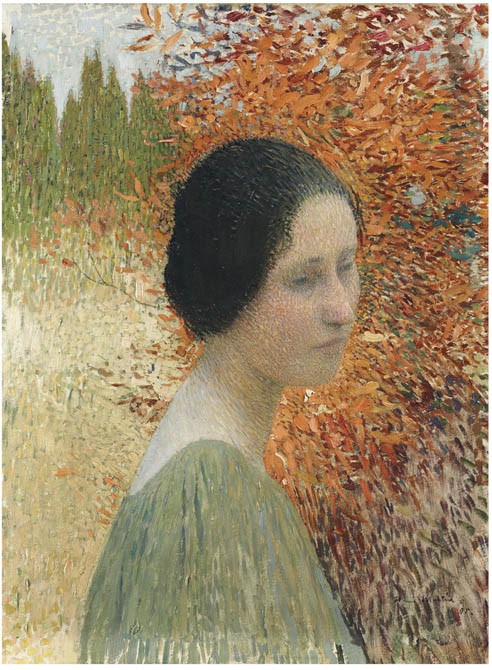Portrait of a woman by Henri Martin