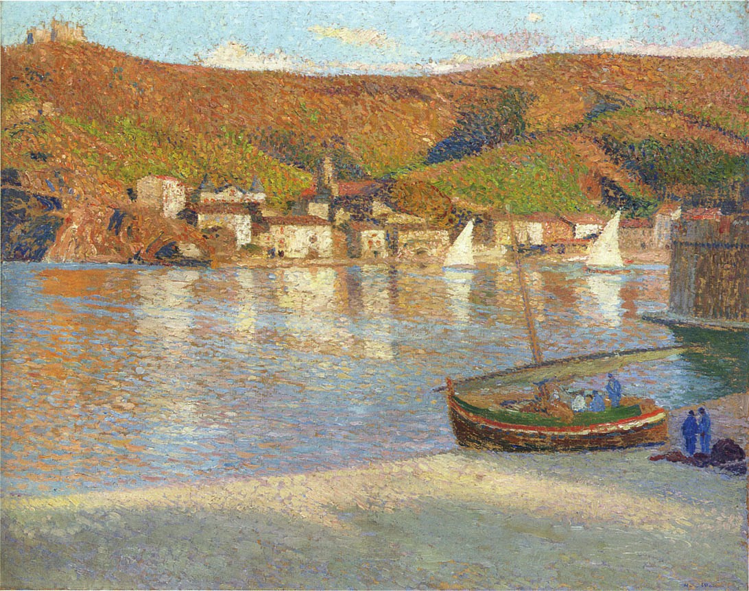 Sailboats in the Port by Henri Martin