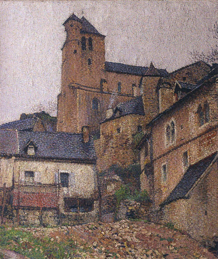 Saint-Cirq Lapopie Square by Henri Martin