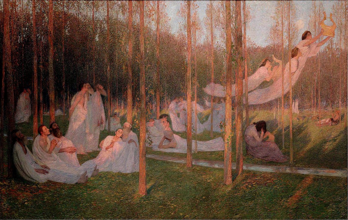 Serenity, illustration for Book VI of the Aeneid by Henri Martin