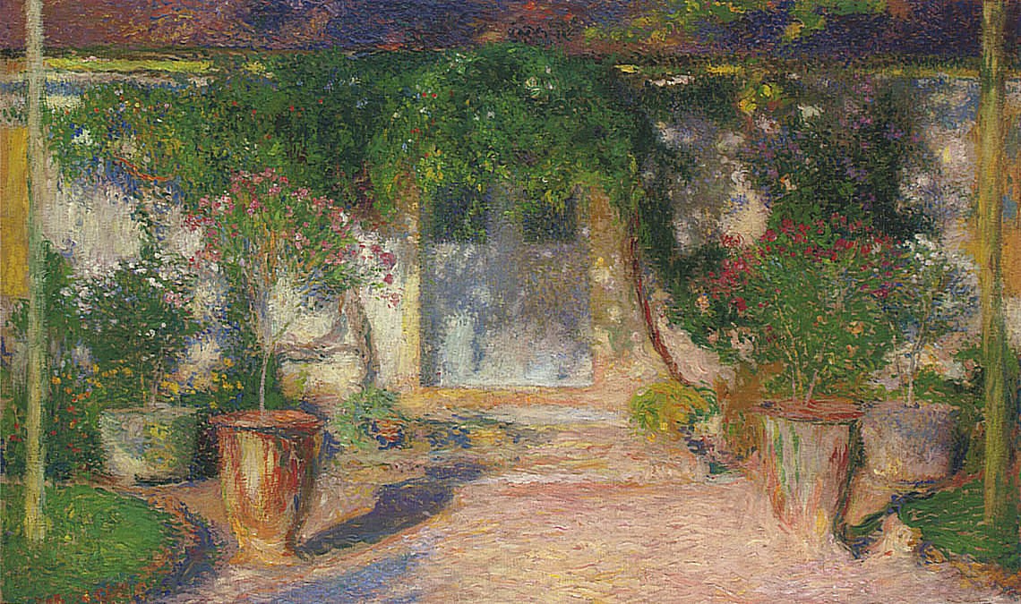 Terrace in Sun by Henri Martin