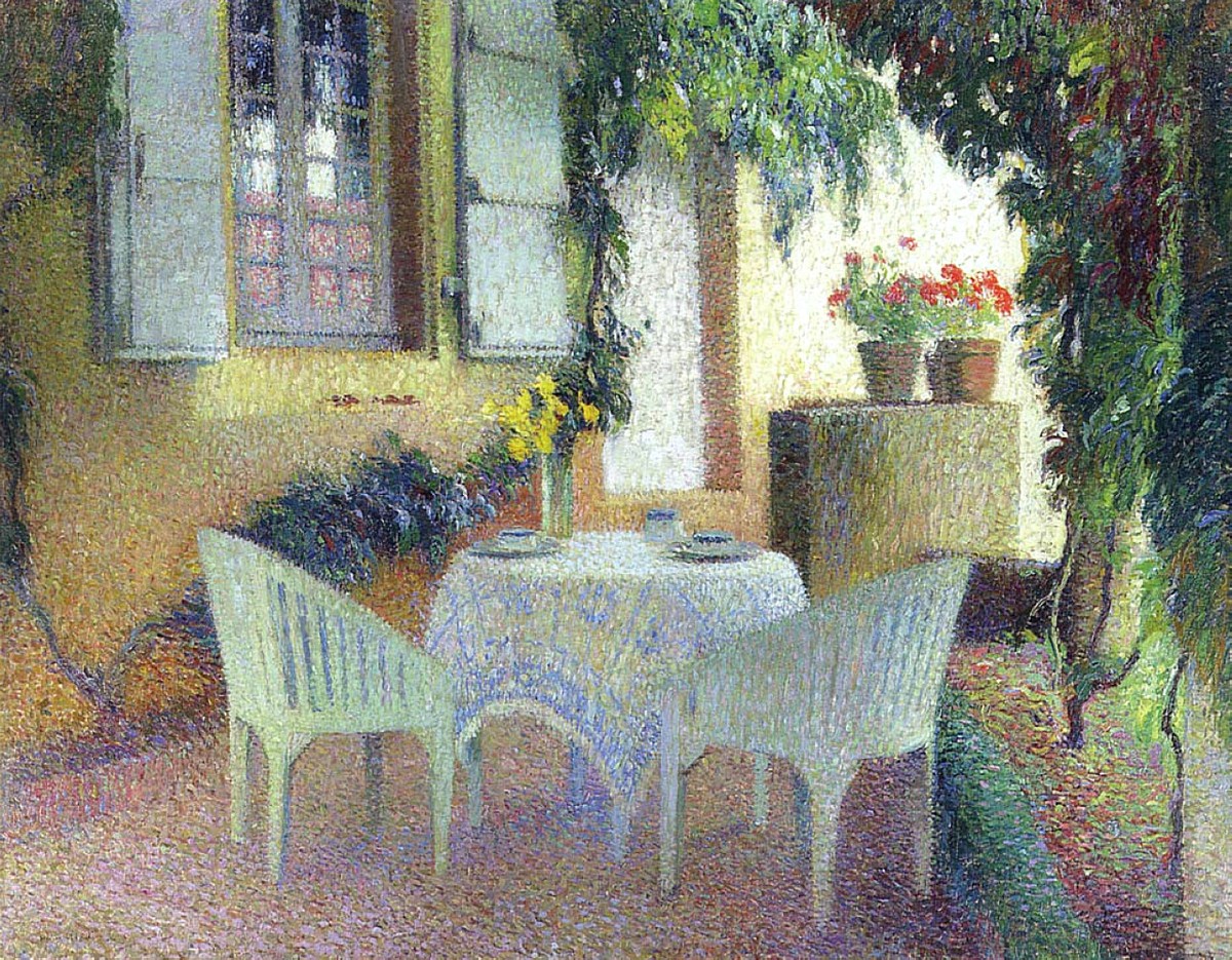 Terrace of the Manor in Marquayrol by Henri Martin