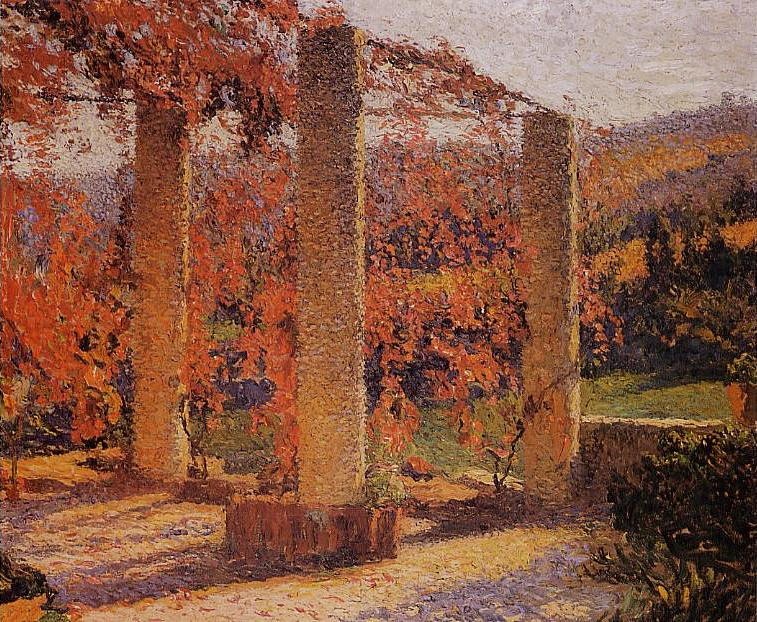 The Arbour in Autumn by Henri Martin