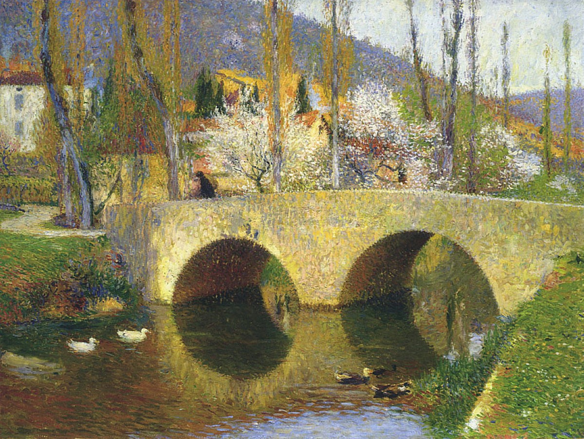 The Bridge at Labastide du Vert in Spring by Henri Martin