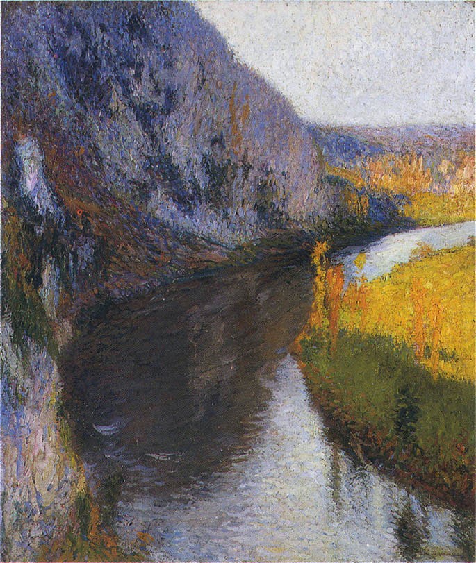 The Cliffs of Lot by Henri Martin