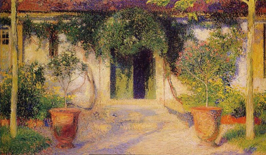 The Green Door by Henri Martin