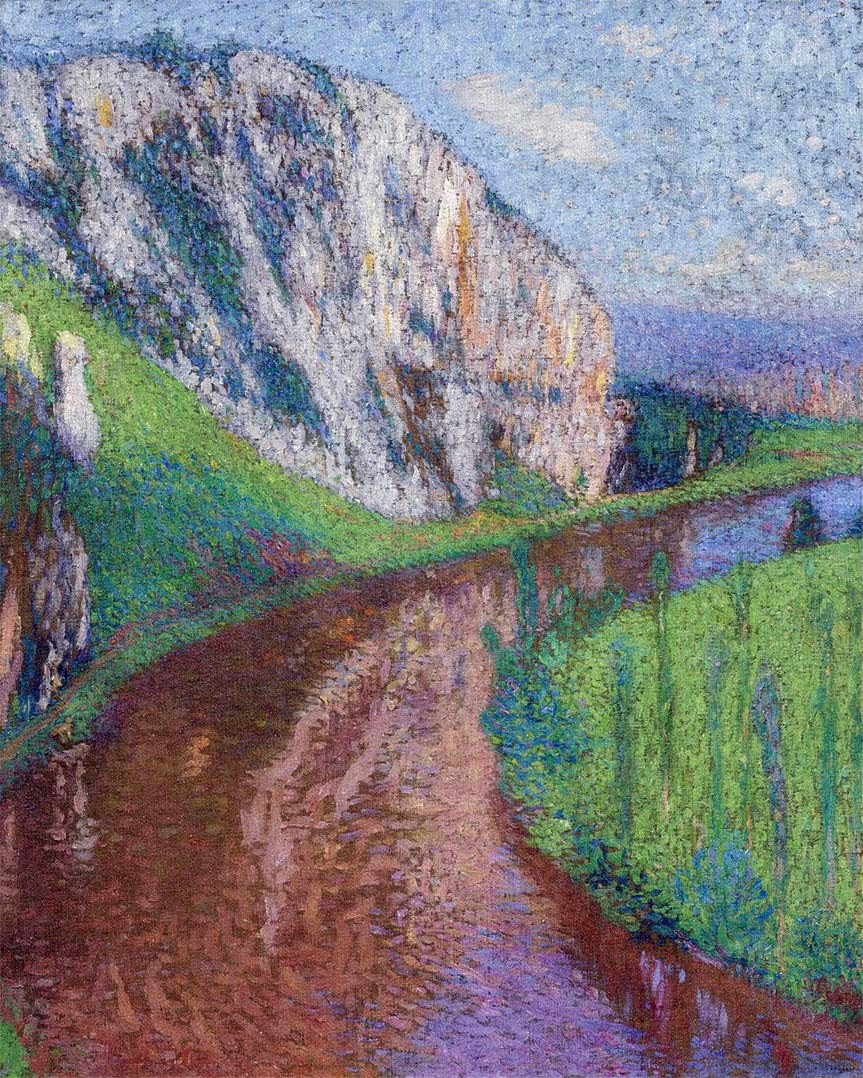 The Lot at St. Cirq-Lapopie by Henri Martin