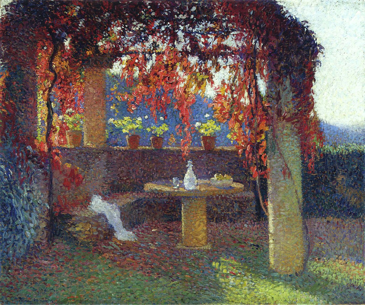 The Pergola by Henri Martin