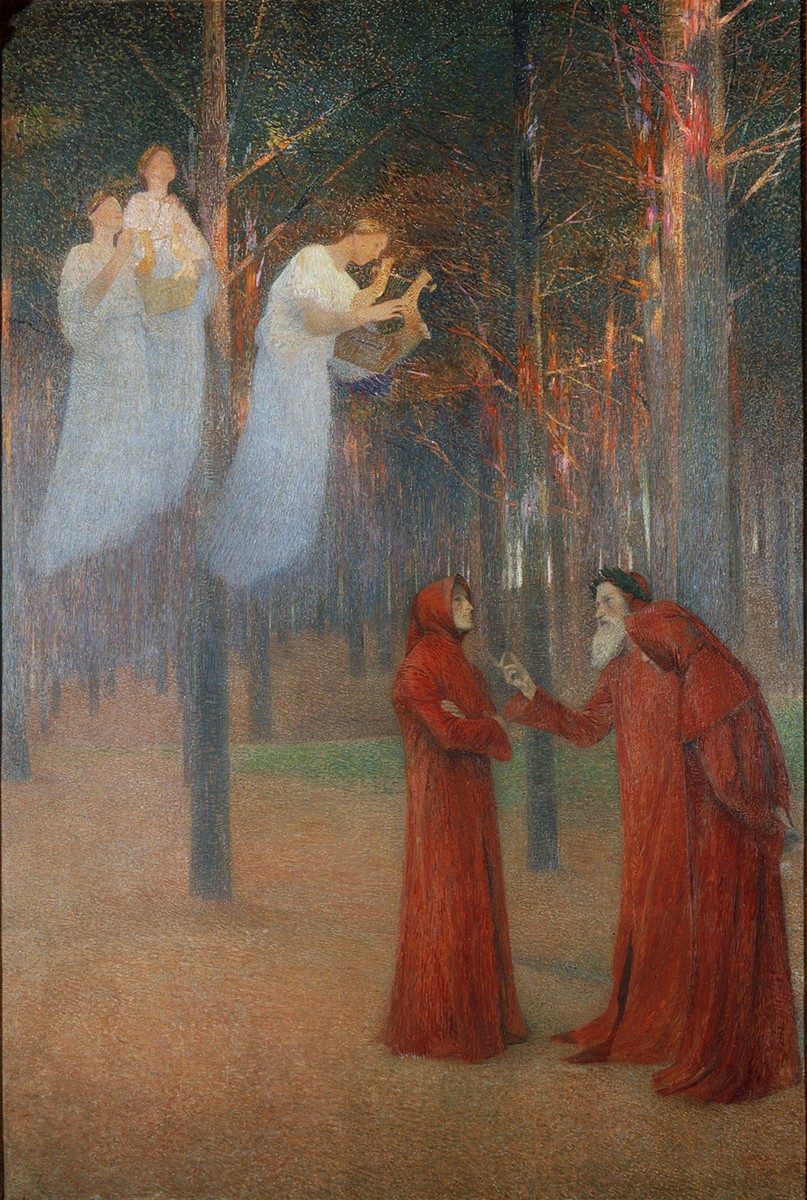 The poets in the Bois Sacre by Henri Martin