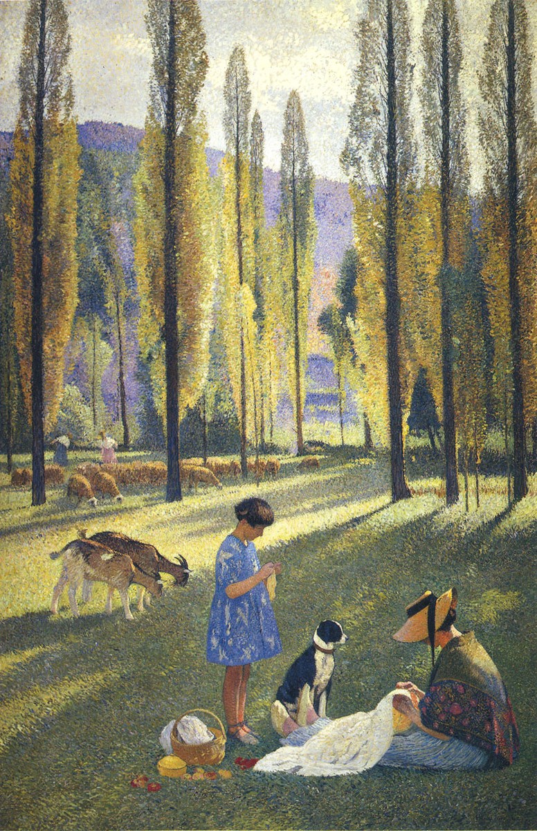 The Poplars by Henri Martin