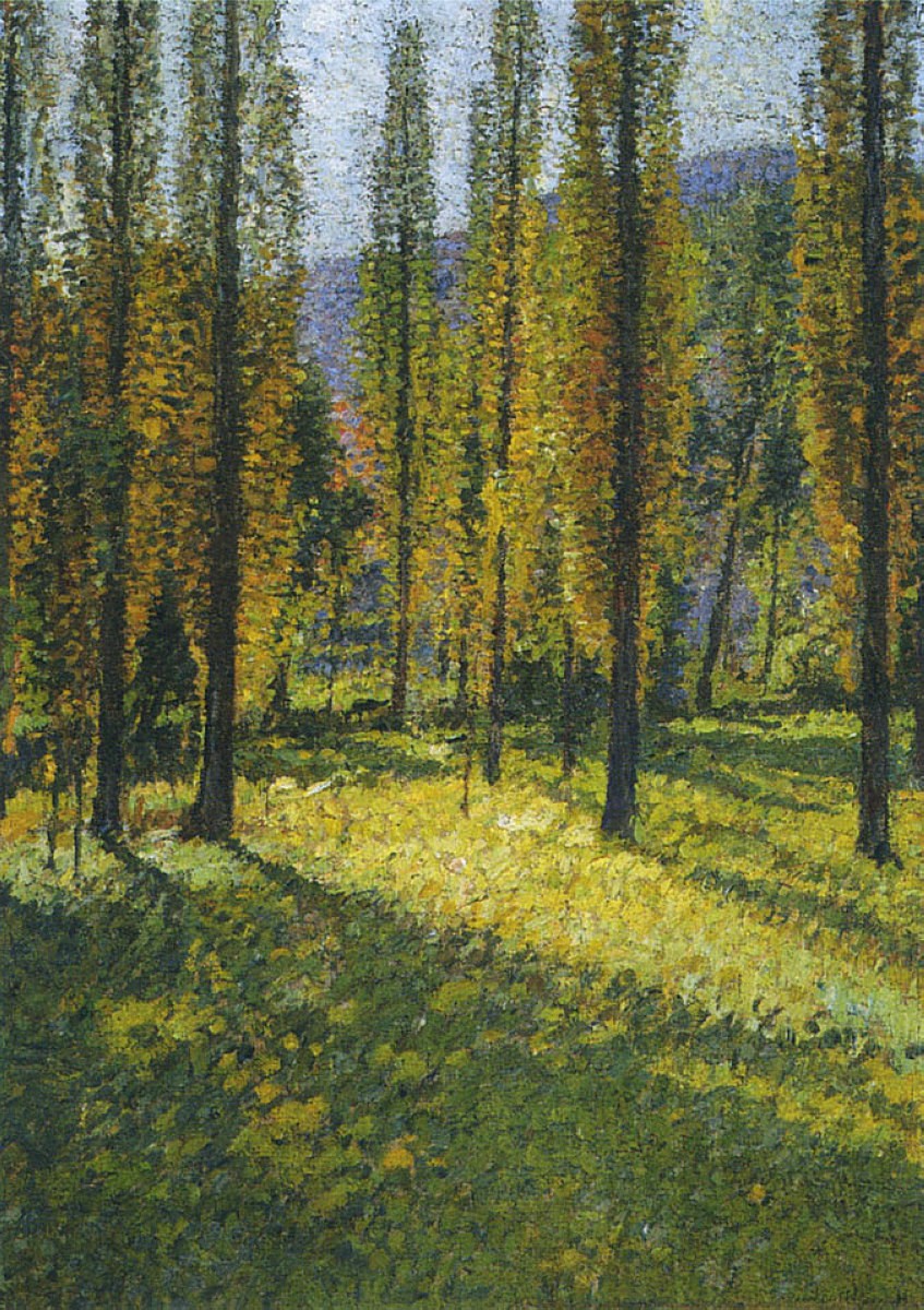 The Poplars by Henri Martin