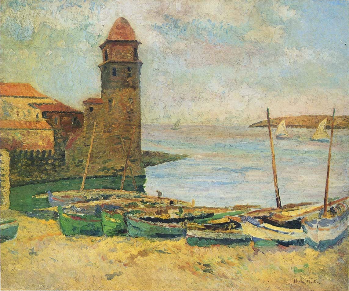 The Port of Collioure by Henri Martin