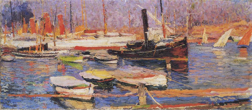 The Port of Marseilles by Henri Martin