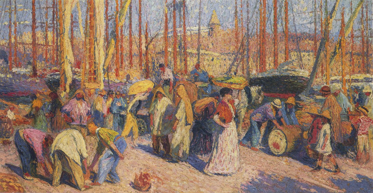 The Port of Marseilles by Henri Martin