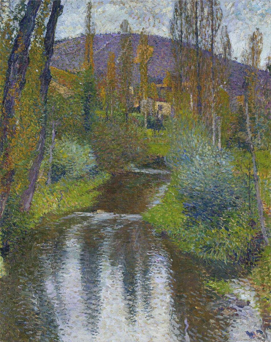The Vert and the first houses of Labastide by Henri Martin
