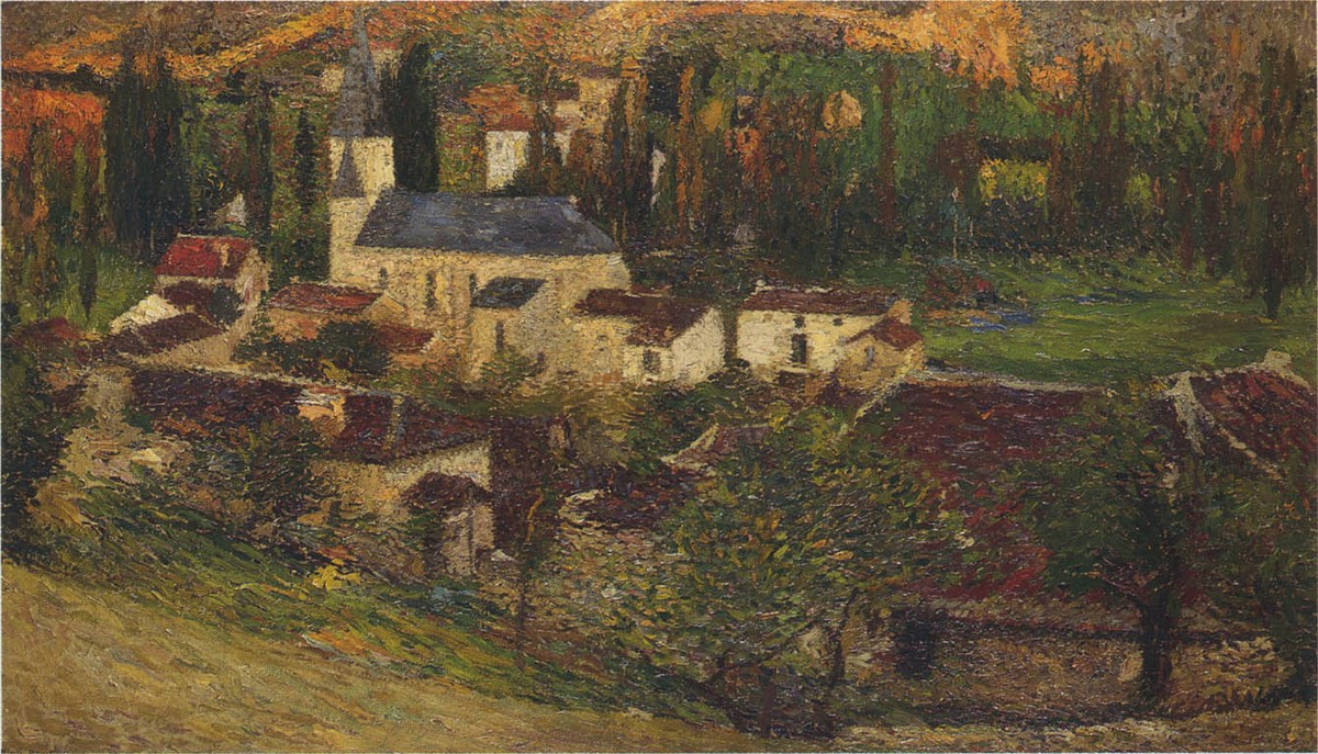 The Village among the trees by Henri Martin