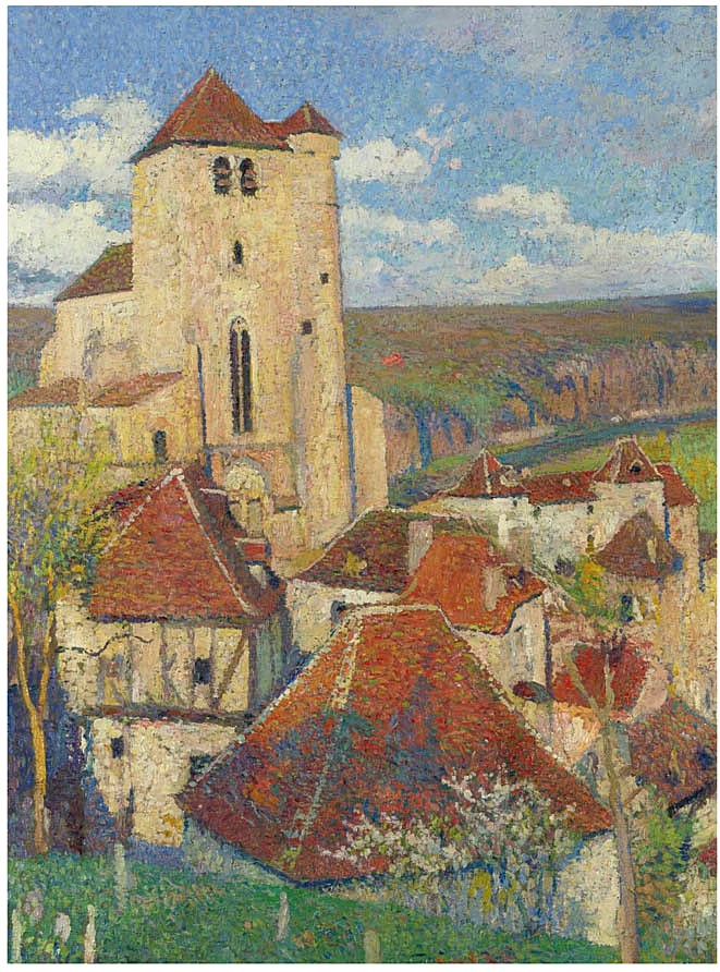 The Village Saint Cirq Lapopie by Henri Martin