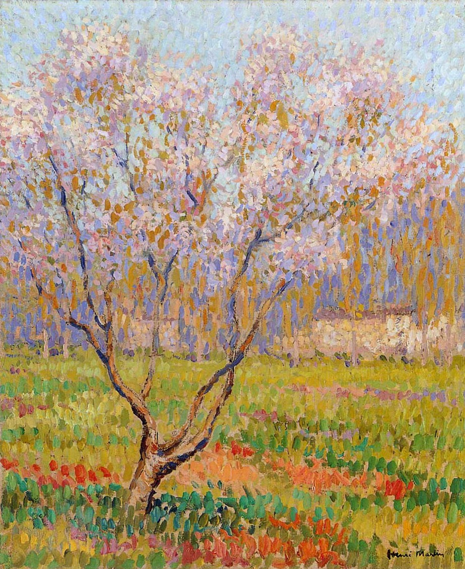 Trees in Bloom by Henri Martin