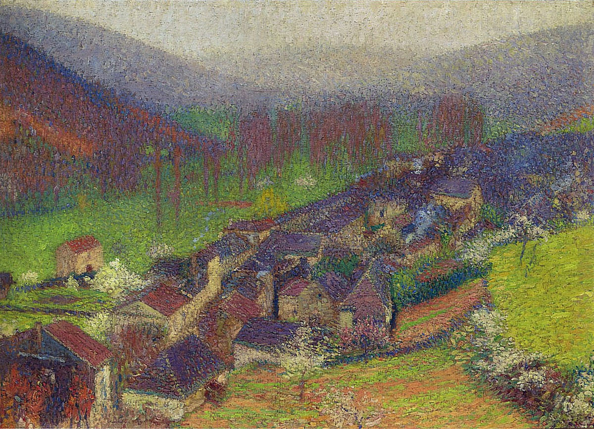 View of Labastide du Vert below Marquayrol by Henri Martin