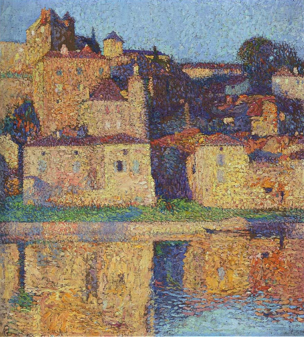 View of Puy l'Eveque by Henri Martin