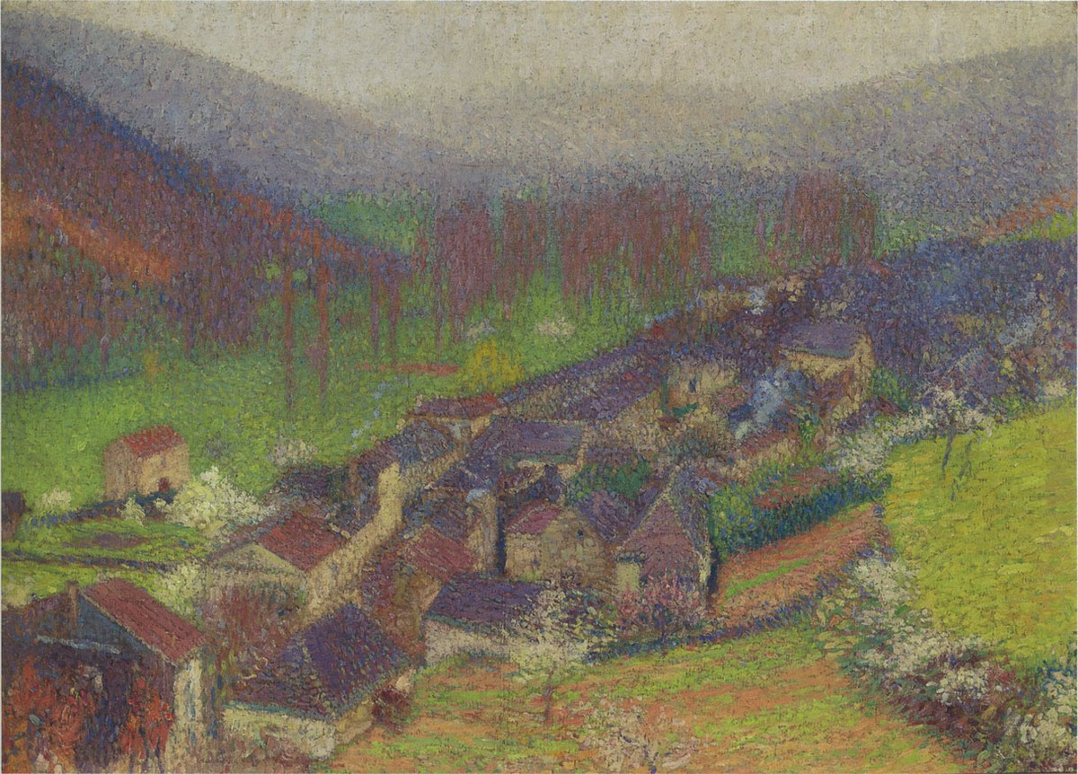 View of the Labastide du Vert below to Marquayrol by Henri Martin
