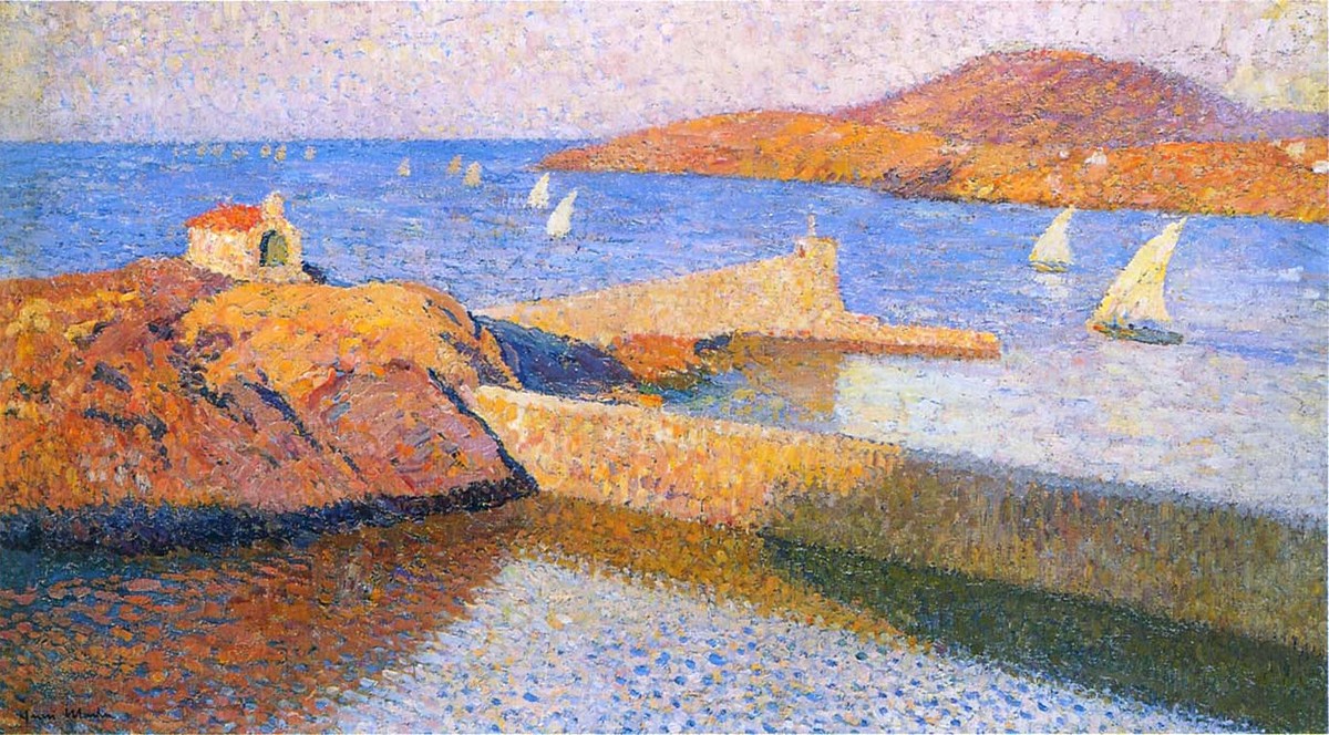 White sails by Henri Martin
