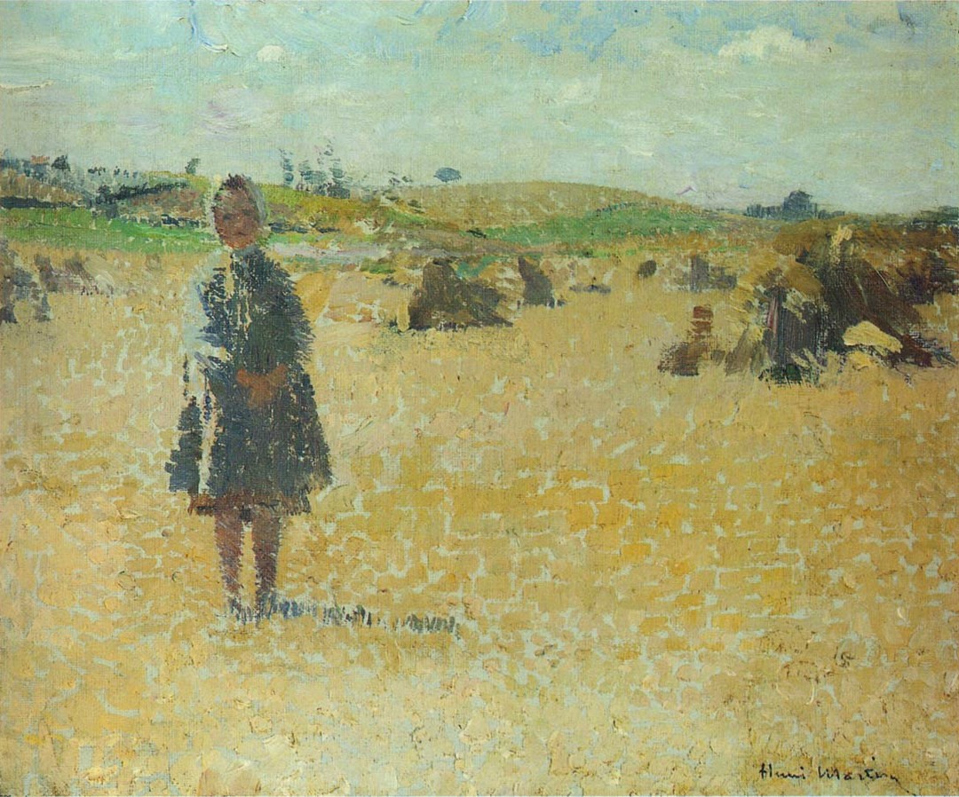 Young Girl in the Fields by Henri Martin