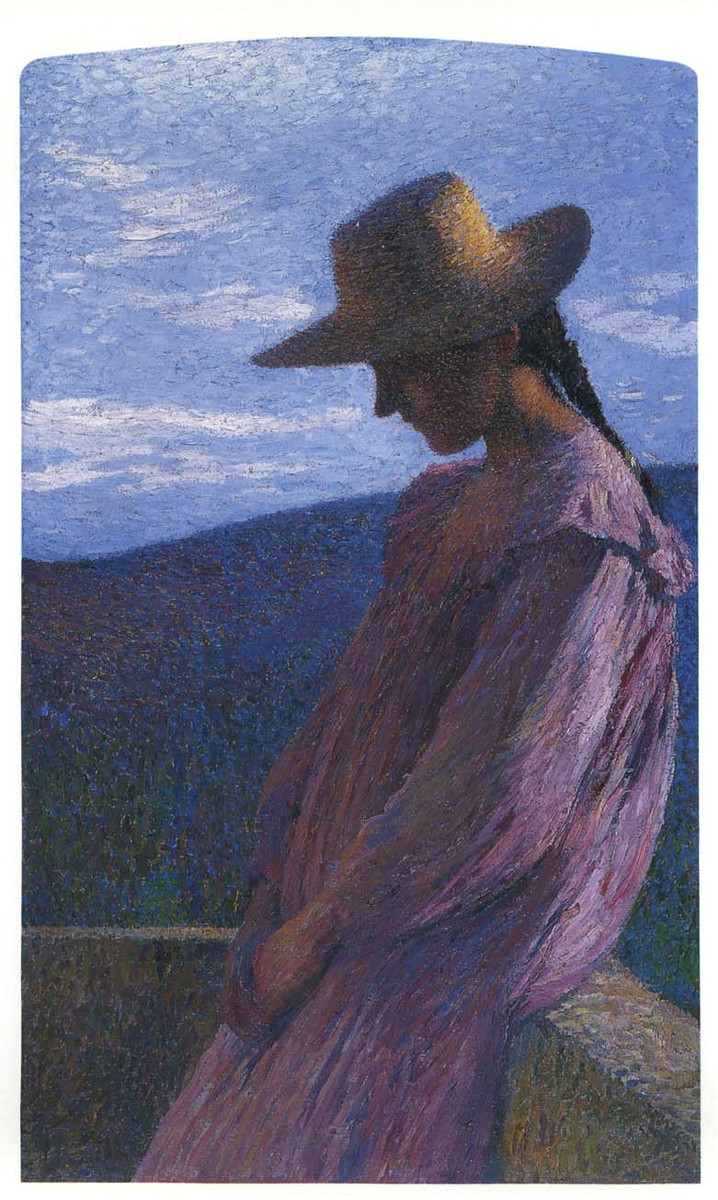 Young girl seated by Henri Martin