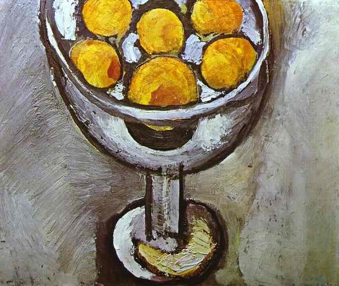 A vase with Oranges by Henri Matisse
