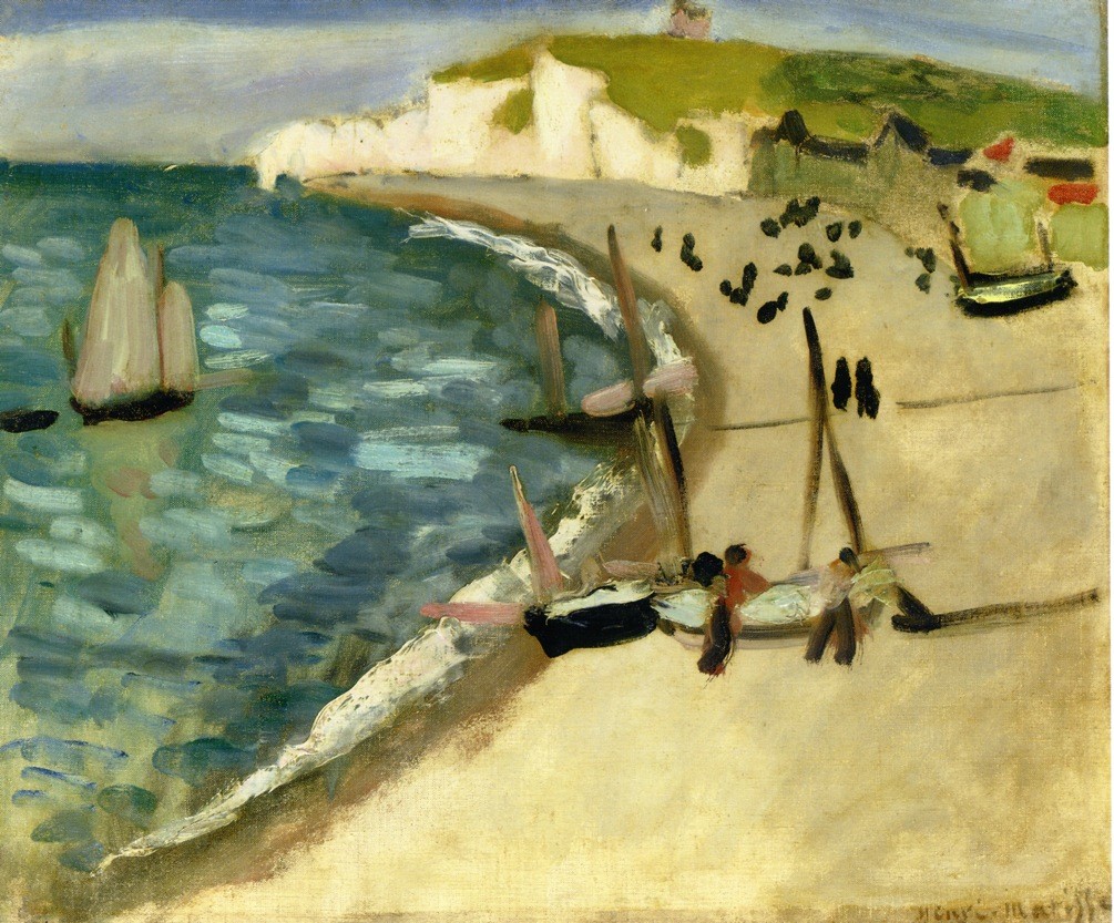 Aht Amont Cliffs at Etretat by Henri Matisse