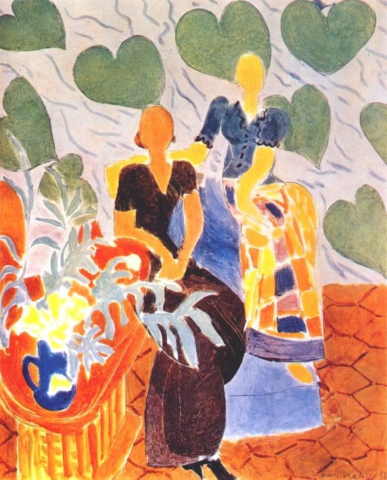 Black Dress and Violet Dress by Henri Matisse