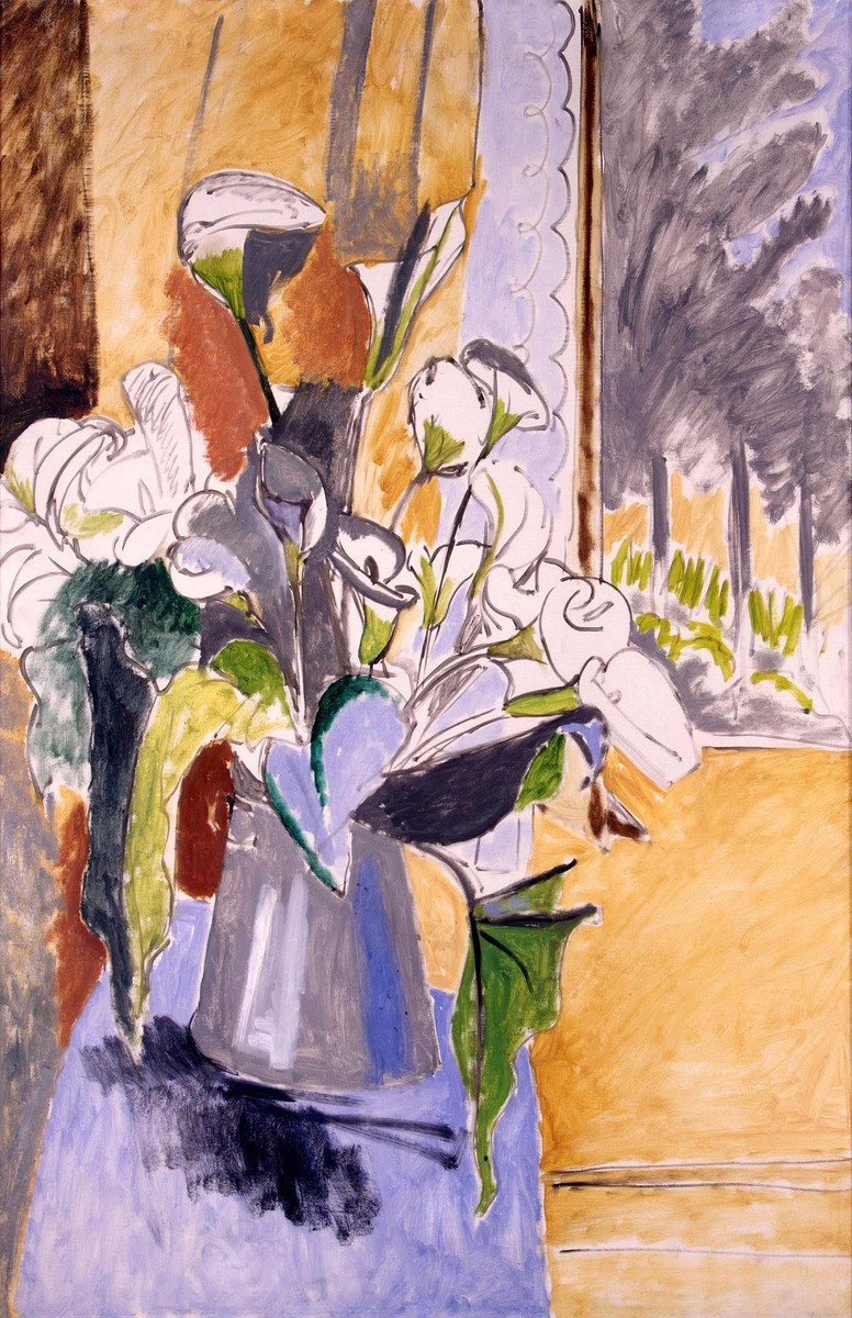 Bouquet of Flowers on a Veranda by Henri Matisse