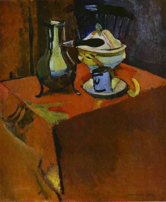 Dishes on a Table by Henri Matisse