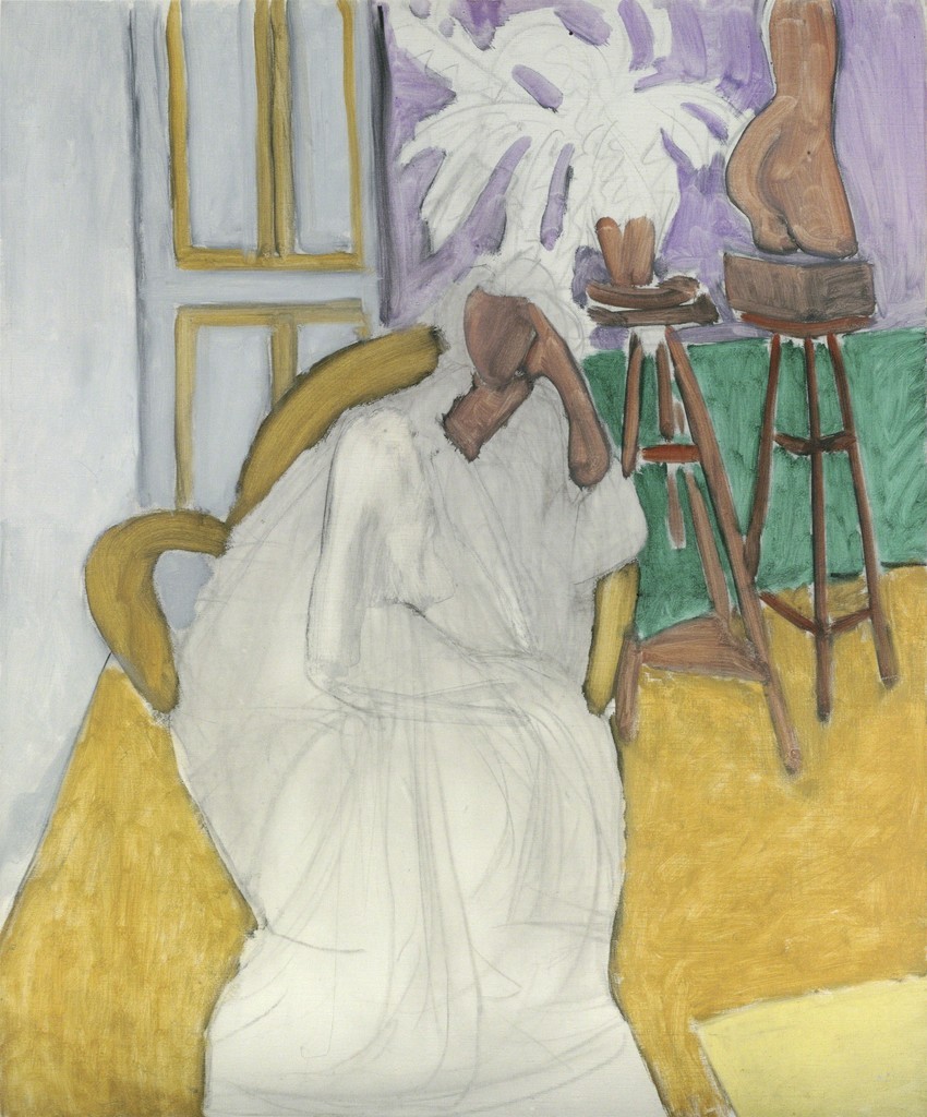 Figure Assise Et Le Torse Grec (La Gandoura) by Henri Matisse