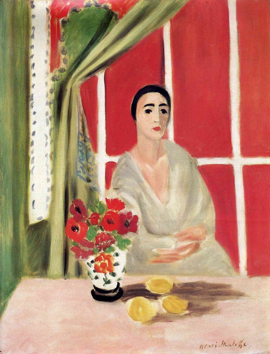 Figure at the Rideau Releve by Henri Matisse