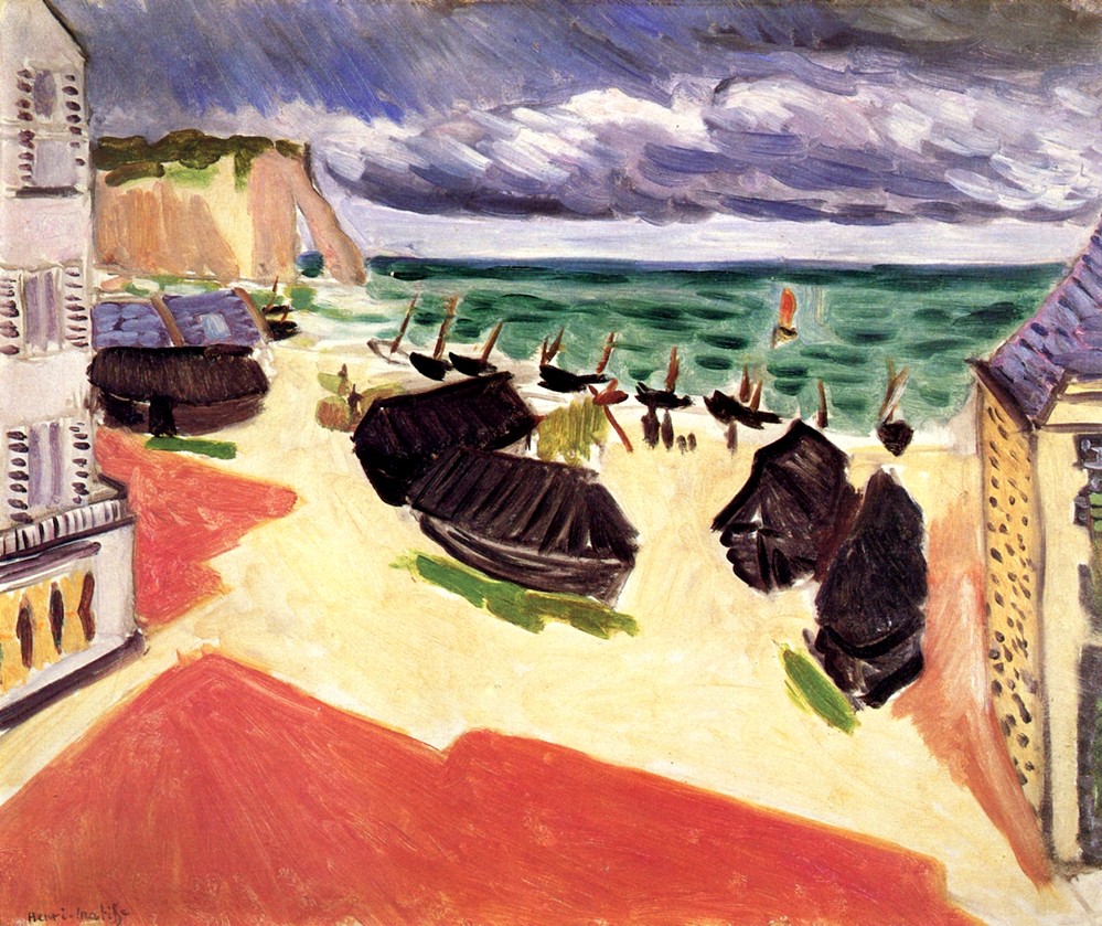 Fishing Boats in Winter, Etretat by Henri Matisse